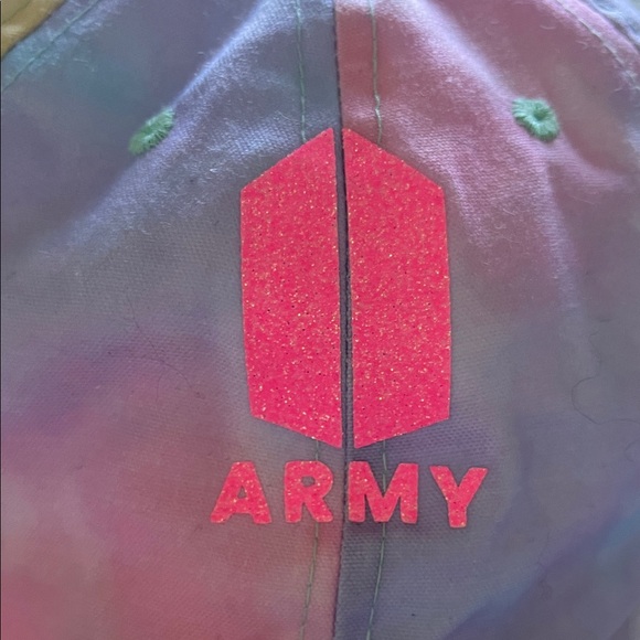BTS - love yourself inspired Tie-Dye Cap with Army Logo - Picture 6 of 8